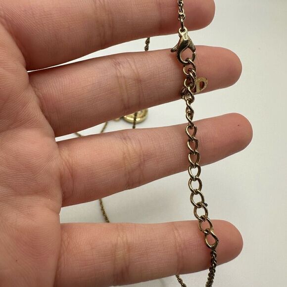 Dior‎ CD Logo Vintage Gold Tone Necklace - Picture 7 of 10